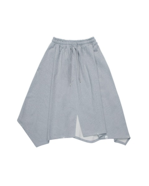 Jersey long skirt grey